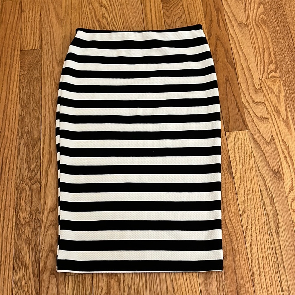 JC Penney Stretchy Striped Skirt